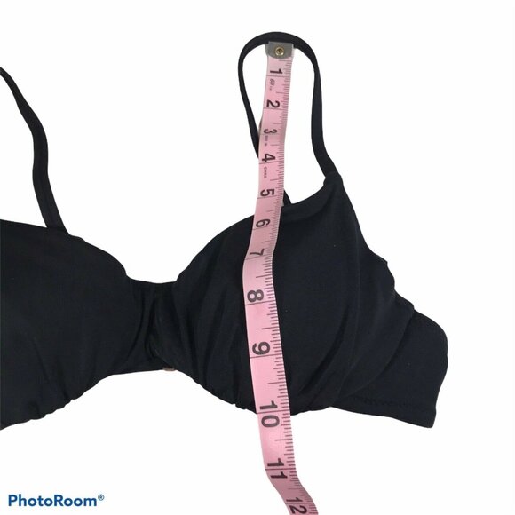 Shade And Shore Womens Size 32B Swim Top Adjustable Straps Black New Without Tag - Picture 8 of 10